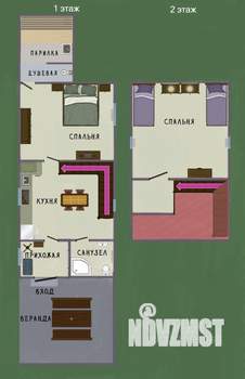 Дом 71м², 1-этажный, посуточно,