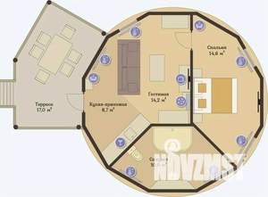 Дом 50м², 1-этажный, посуточно,