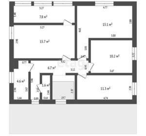 Дом 177м², 2-этажный, участок 11 сот.