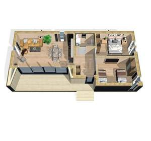 Дом 97м², 1-этажный, участок 10 сот.