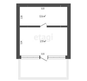 Дом 24м², 2-этажный, участок 4 сот.