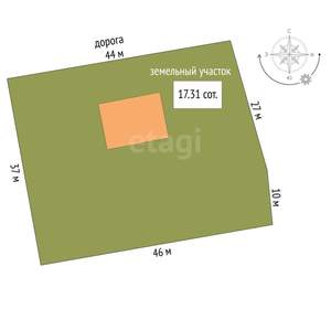 Дом 125м², 2-этажный, участок 12 сот.