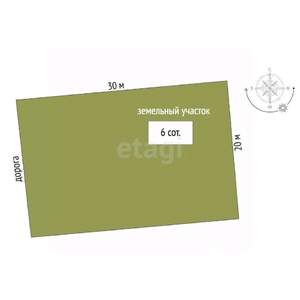 Дом 65м², 2-этажный, участок 6 сот.