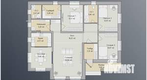 Дом 125м², 1-этажный, участок 10 сот.