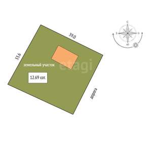 Дом 86м², 2-этажный, участок 13 сот.