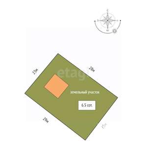 Дом 117м², 2-этажный, участок 7 сот.