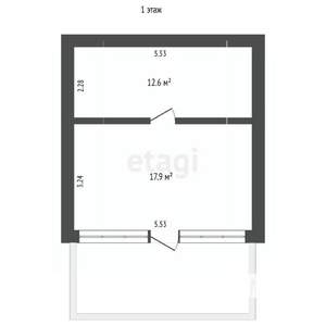 Дом 24м², 2-этажный, участок 4 сот.