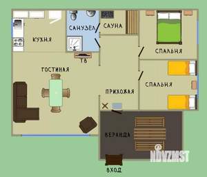 Дом 80м&sup2;, 1-этажный, посуточно, 