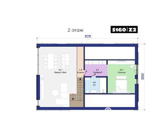 Коттедж 160м², 1-этажный, участок 12 сот.  