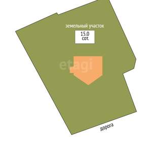 Дом 55м&sup2;, 2-этажный, участок 15 сот.  