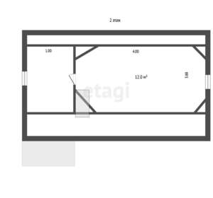 Дом 18м&sup2;, 2-этажный, участок 6 сот.  