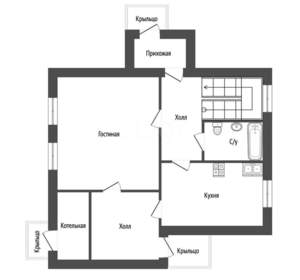 Дом 175м², 2-этажный, участок 11 сот.  