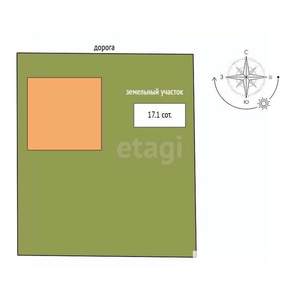 Дом 120м², 2-этажный, участок 17 сот.  