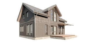 Дом 200м&sup2;, 2-этажный, участок 10 сот.  