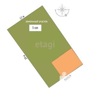 Дом 150м², 2-этажный, участок 5 сот.  