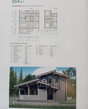 Дом 154м&sup2;, 2-этажный, участок 16 сот.  