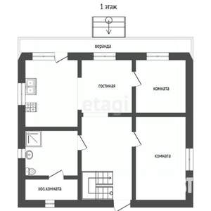 Дом 217м&sup2;, 2-этажный, участок 33 сот.  