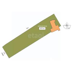 Дом 73м&sup2;, 1-этажный, участок 10 сот.  