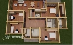 Дом 208м², 1-этажный, участок 12 сот.  