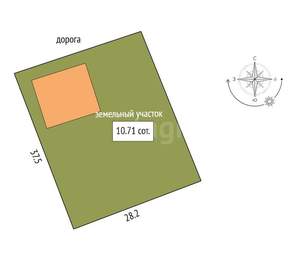 Дом 177м², 2-этажный, участок 11 сот.  