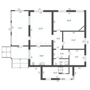 Дом 180м&sup2;, 2-этажный, участок 15 сот.  