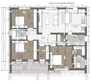 Дом 120м², 1-этажный, участок 8 сот.  