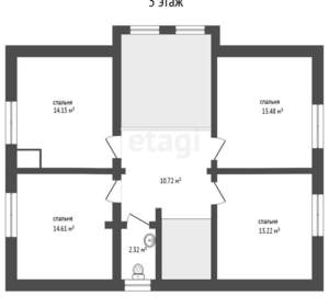 Дом 234м², 3-этажный, участок 12 сот.  
