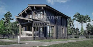 Дом 112м&sup2;, 2-этажный, участок 16 сот.  