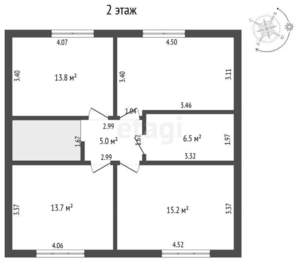 Дом 125м&sup2;, 2-этажный, участок 12 сот.  