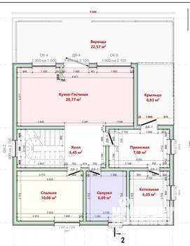 Коттедж 150м², 2-этажный, участок 10 сот.  