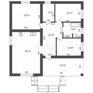 Дом 121м², 1-этажный, участок 11 сот.  