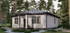 Дом 70м&sup2;, 1-этажный, участок 6 сот.  