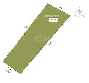 Дом 60м², 2-этажный, участок 7 сот.  