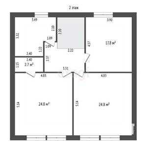 Дом 188м&sup2;, 2-этажный, участок 10 сот.  