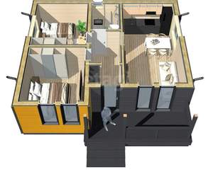 Дом 58м², 1-этажный, участок 10 сот.  