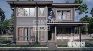 Дом 112м&sup2;, 2-этажный, участок 16 сот.  