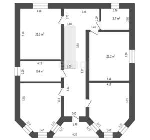 Дом 244м², 2-этажный, участок 16 сот.  