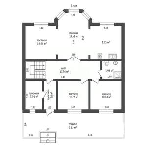 Дом 200м², 2-этажный, участок 25 сот.  