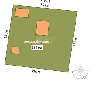 Дом 217м², 2-этажный, участок 33 сот.  