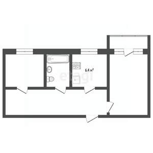 2-к квартира, на длительный срок, 43м2, 3/5 этаж