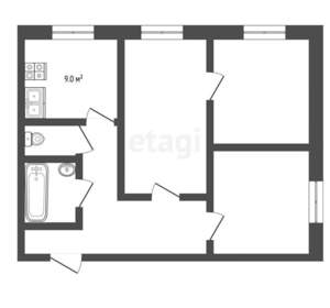 3-к квартира, вторичка, 81м2, 2/4 этаж