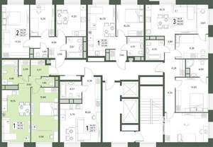 2-к квартира, вторичка, 50м2, 5/18 этаж