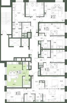 1-к квартира, вторичка, 31м2, 2/18 этаж