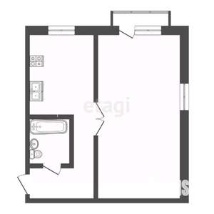 1-к квартира, вторичка, 29м2, 5/5 этаж