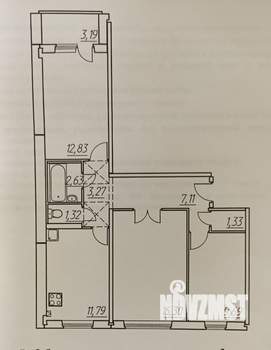 3-к квартира, вторичка, 67м2, 5/5 этаж