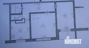 2-к квартира, вторичка, 52м2, 4/5 этаж