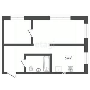 2-к квартира, вторичка, 36м2, 5/5 этаж