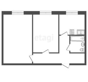 2-к квартира, вторичка, 42м2, 3/5 этаж
