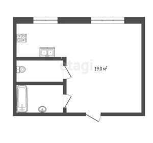 1-к квартира, вторичка, 20м2, 2/5 этаж