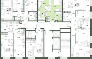 1-к квартира, вторичка, 34м2, 3/18 этаж